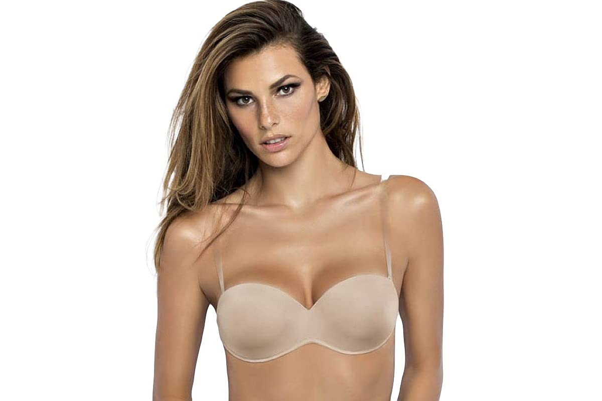 SIèLEI Reggiseno Art. 1570 New a Fascia Preformata (2, Cipria)
