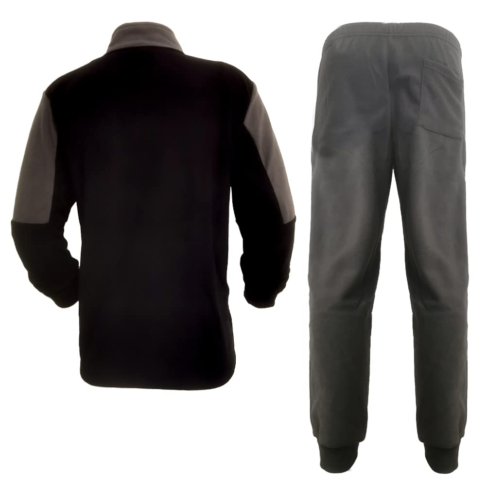 Juventus Pigiama Uomo Lungo in Pile Full Zip FC Nuova Collezione Art. JU14134 (Nero, M)
