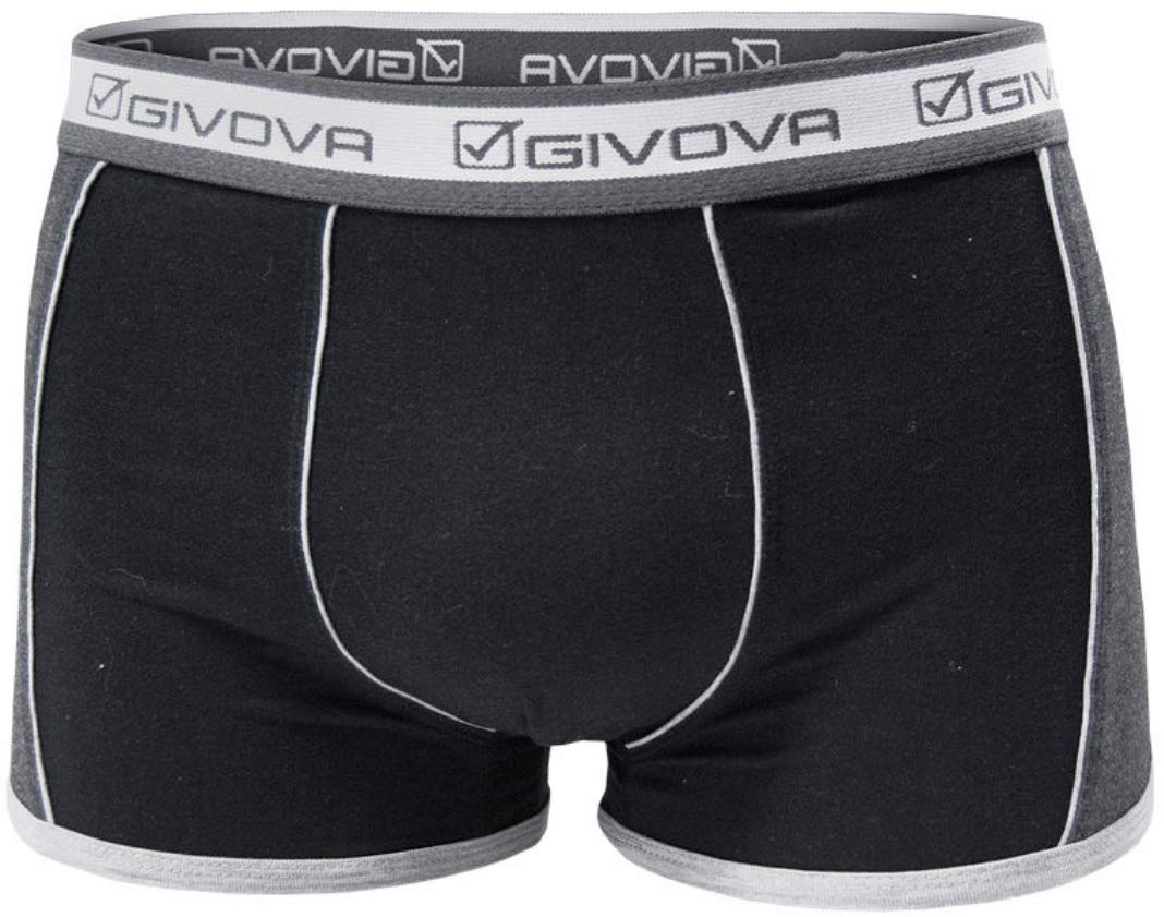 Pack 6 Paia Slip / Boxer Uomo GIVOVA Cotone Elasticizzato Assortito Art.G7/9001 ( 6 Paia Boxer Art.G9001 - 4 / M)