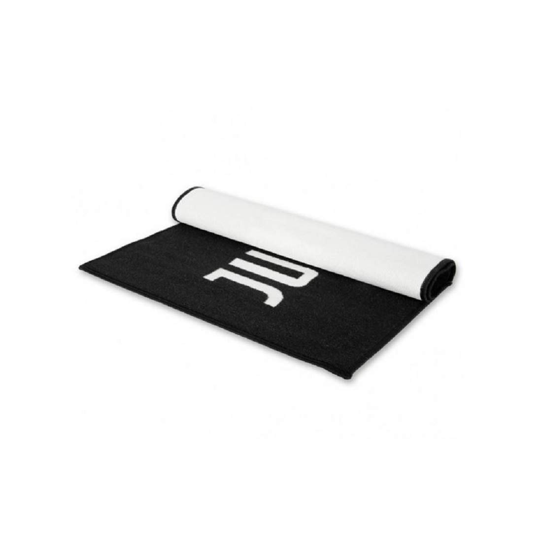 Juventus Antiscivolo Juventus Tappeto, Materiale Sintetico, Bianco/Nero, 70x110x1 cm