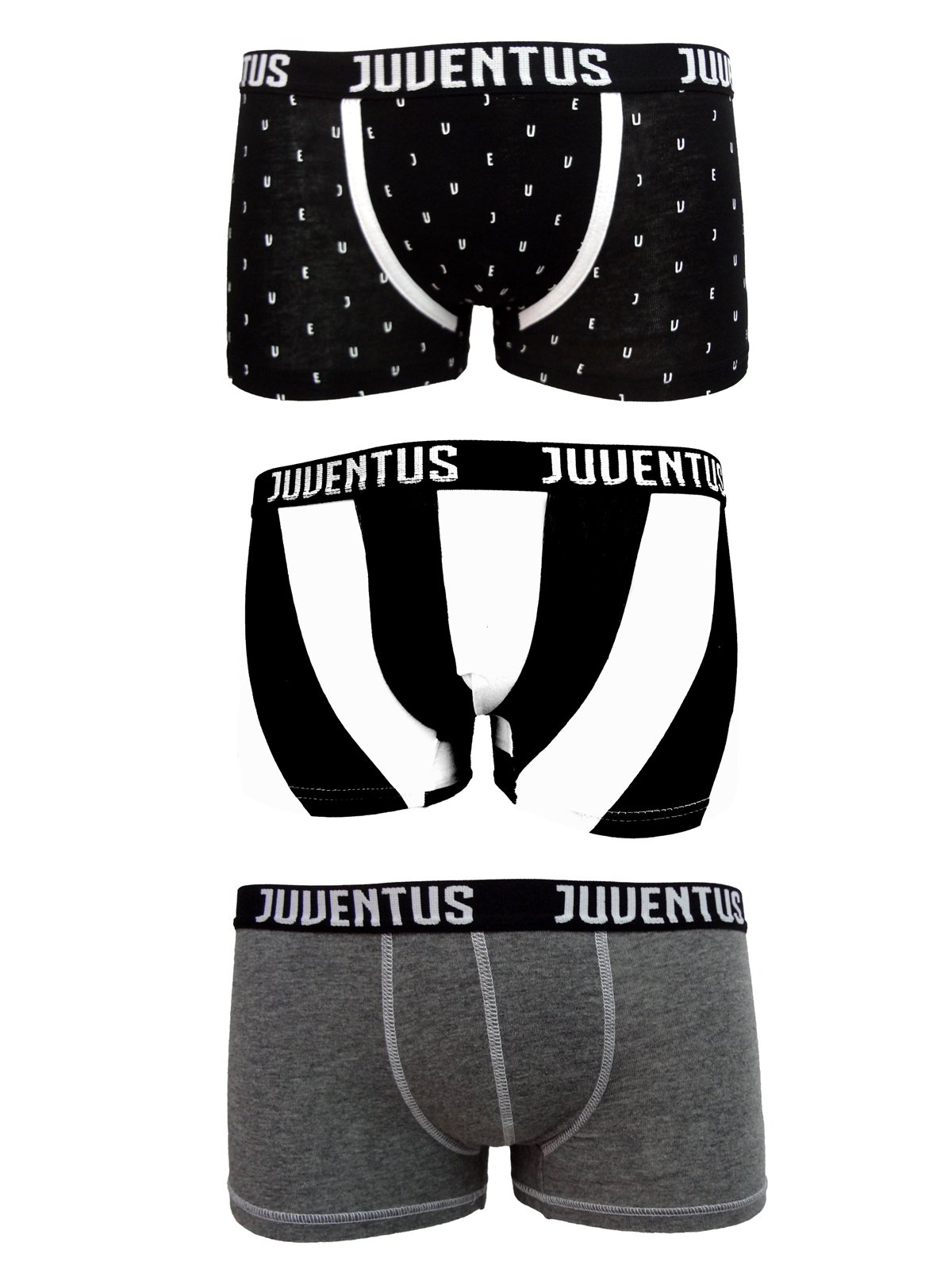 Juventus 6 Boxer Uomo Cotone Elasticizzato Prodotto Ufficiale Juve Art. JU11050 Assortito (S)