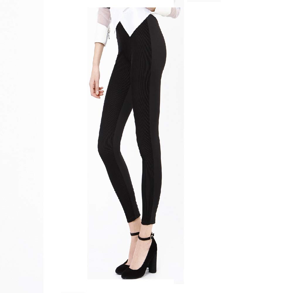 POMPEA Leggings Invernale Velluto Nero Modello Canazei Colori Nero Taglia S