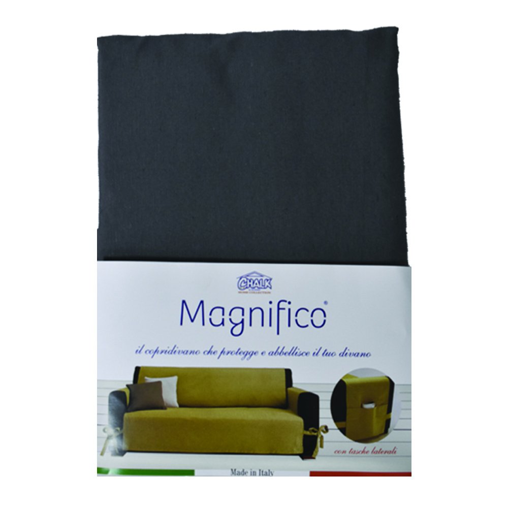 CHALK Salvadivano Copridivano Tinta Unita 3Posti 175cm ACHALKMAGNIFICO3