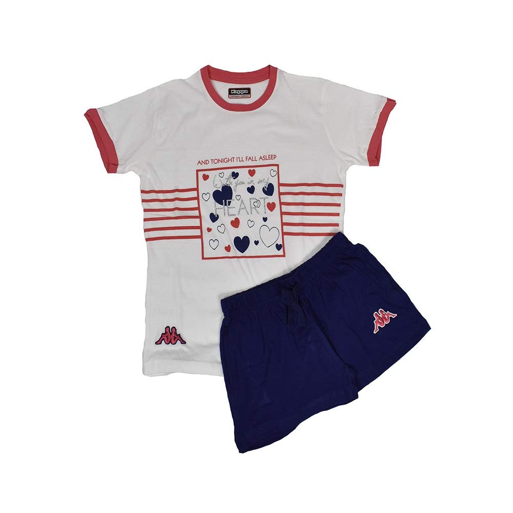 Kappa Pigiama Ragazza MManica Pantaloncino AKAPPAKWS18144 Colori Grigio Taglia 12a
