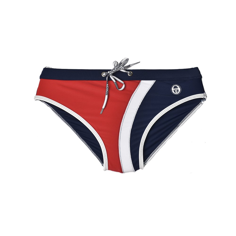 Sergio Tacchini Costume Slip da bagno Mare Ragazzo Originale Taglie dai 1216a Colori Rosso Taglia 12a
