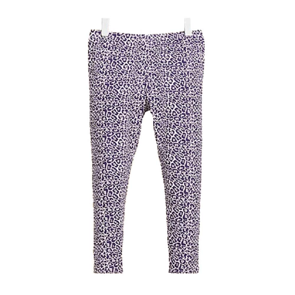 Rosso Porpora Leggings Bimba Colori Assortiti Fantasia leopardata RK167 Colori Piombo Taglia 5/6