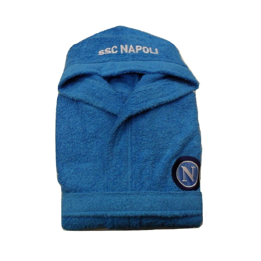 Accappatoio Spugna Bambini Napoli - Prodotto Ufficiale SSC Napoli (9-10 Anni)