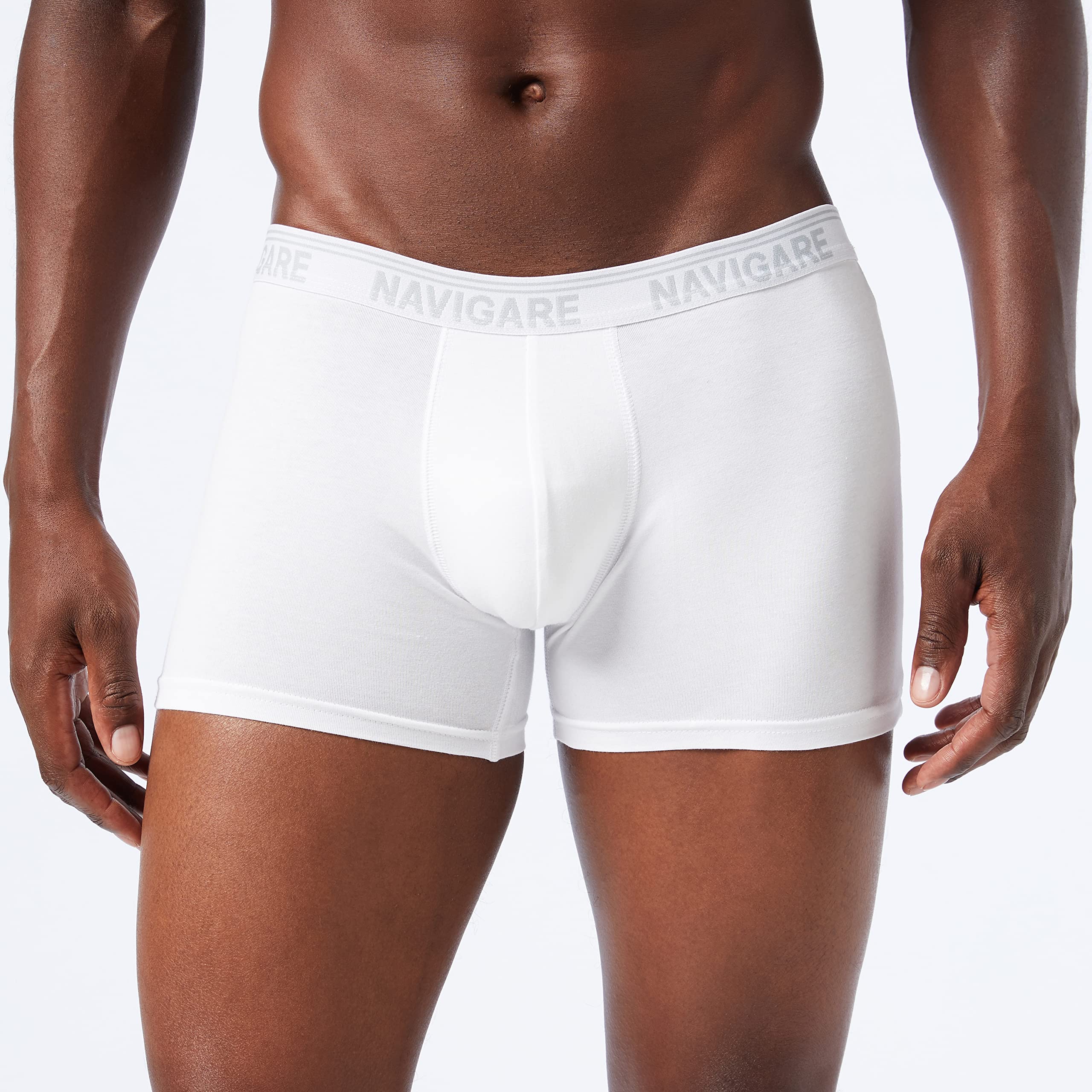 Navigare 573/E Boxer, Bianco, Medium (Taglia produttore:4), Pacco da 6, Uomo