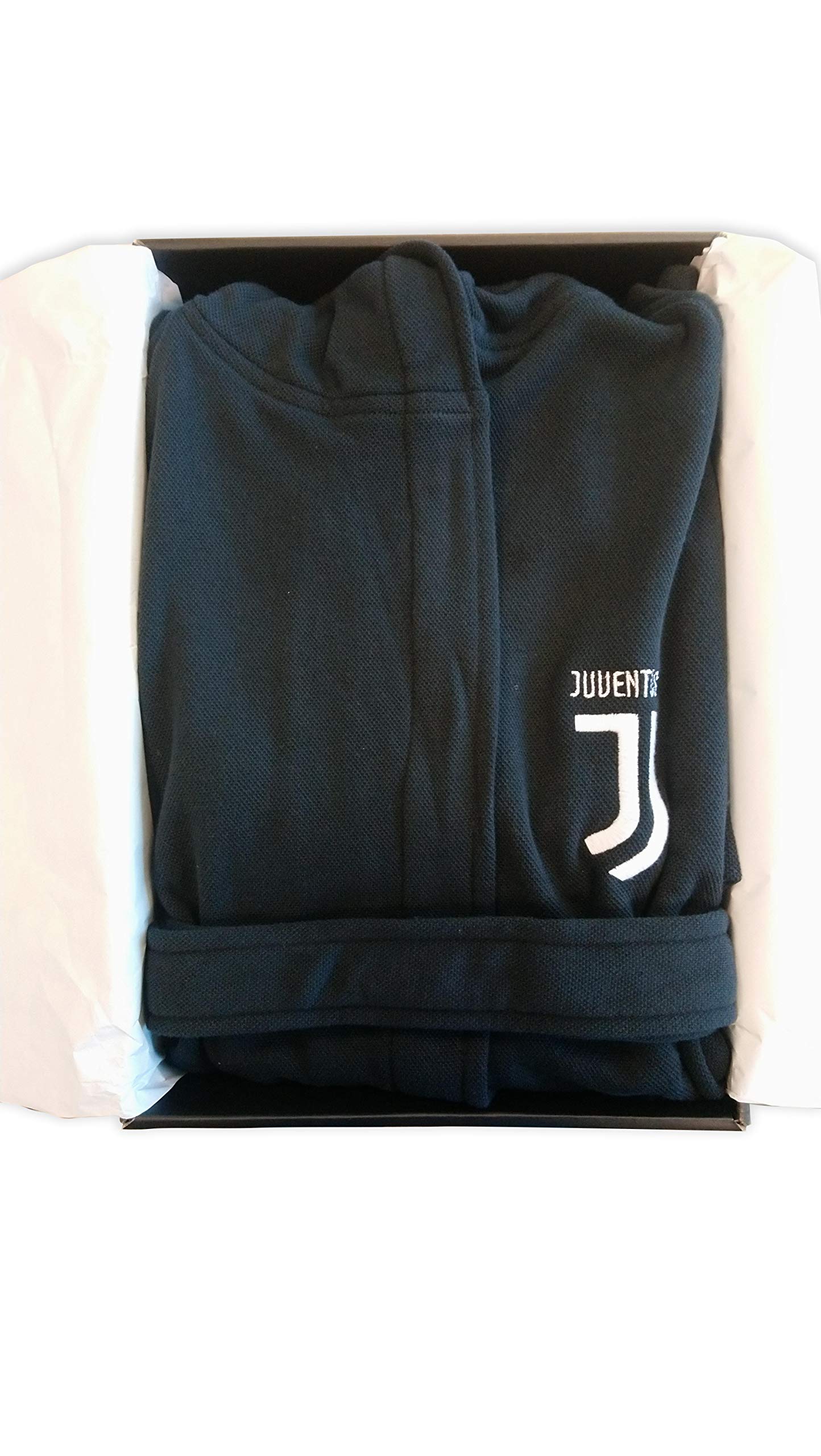 Juventus FC Premium Accappatoio Adulto, Nero, XXL Uomo