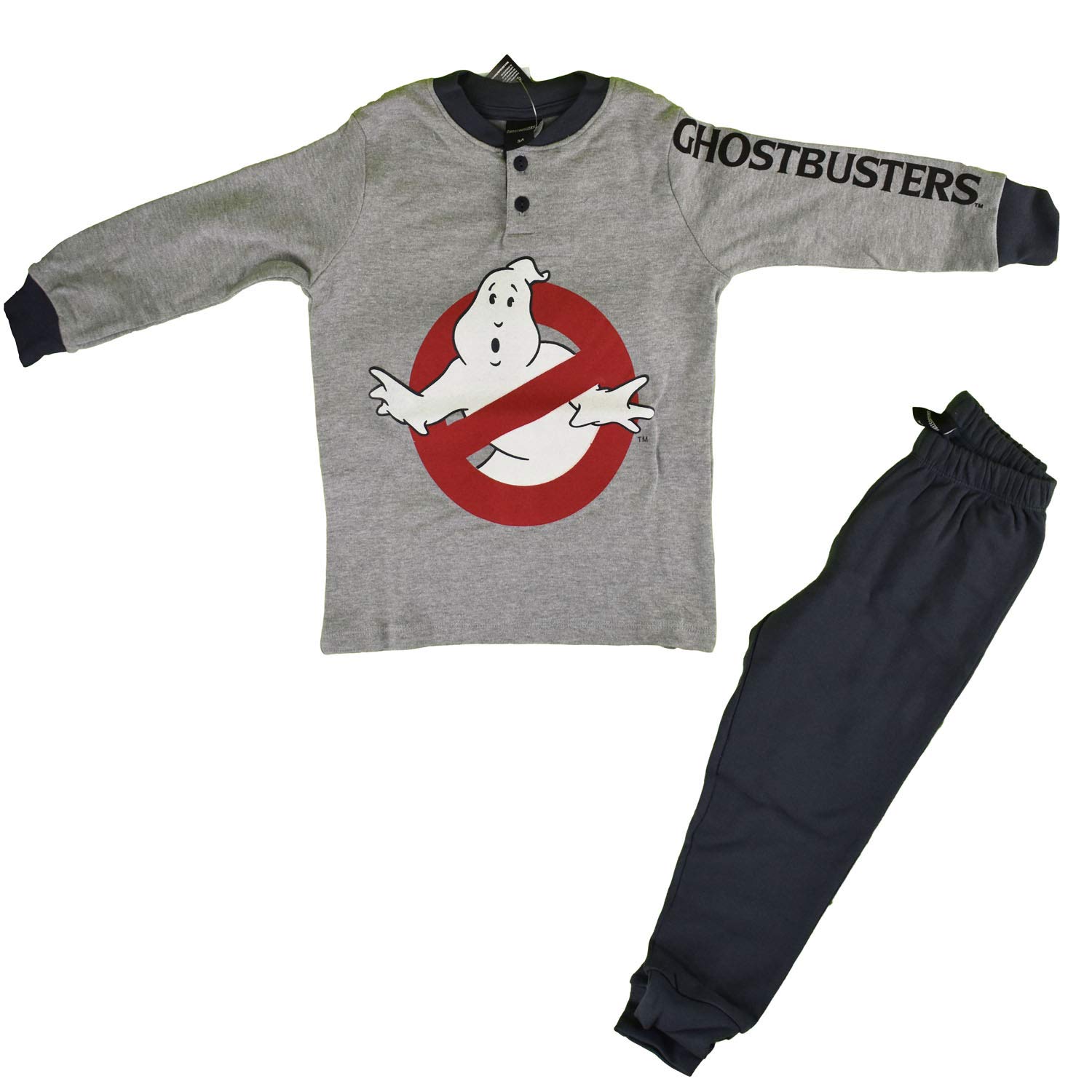PIGIAMA BAMBINO IN CALDO COTONE GHOSTBUSTERS Colori Grigio Melange Taglia 4