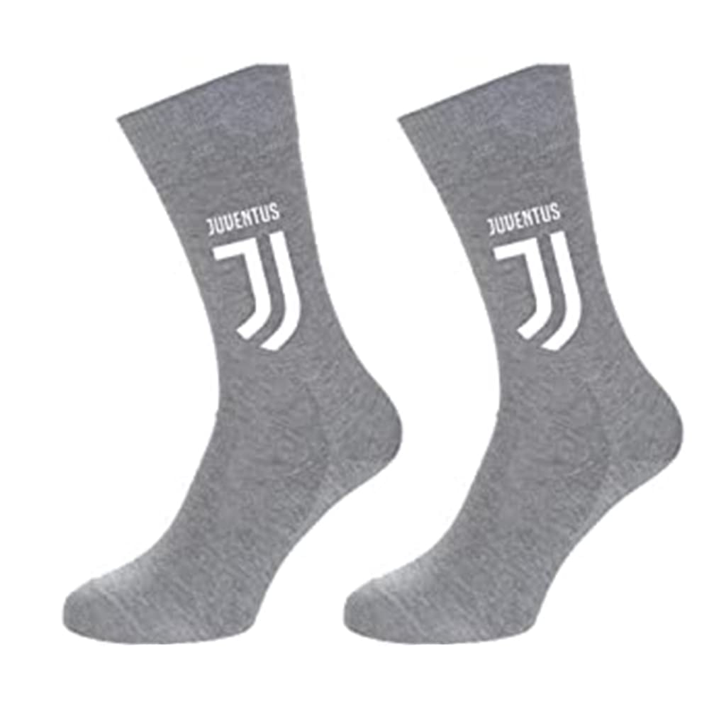 Juventus 2 paia calzini prodotto ufficiale uomo colore grigio (39/42)