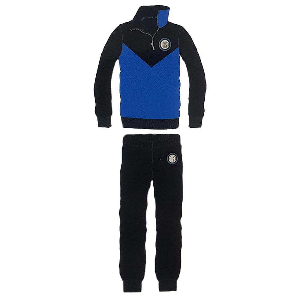 Inter Pigiama Ragazzo Tuta in 100% Cotone Felpato in Due Colori. Prodotto Ufficiale (Art.15116) (12 Anni, Royal)