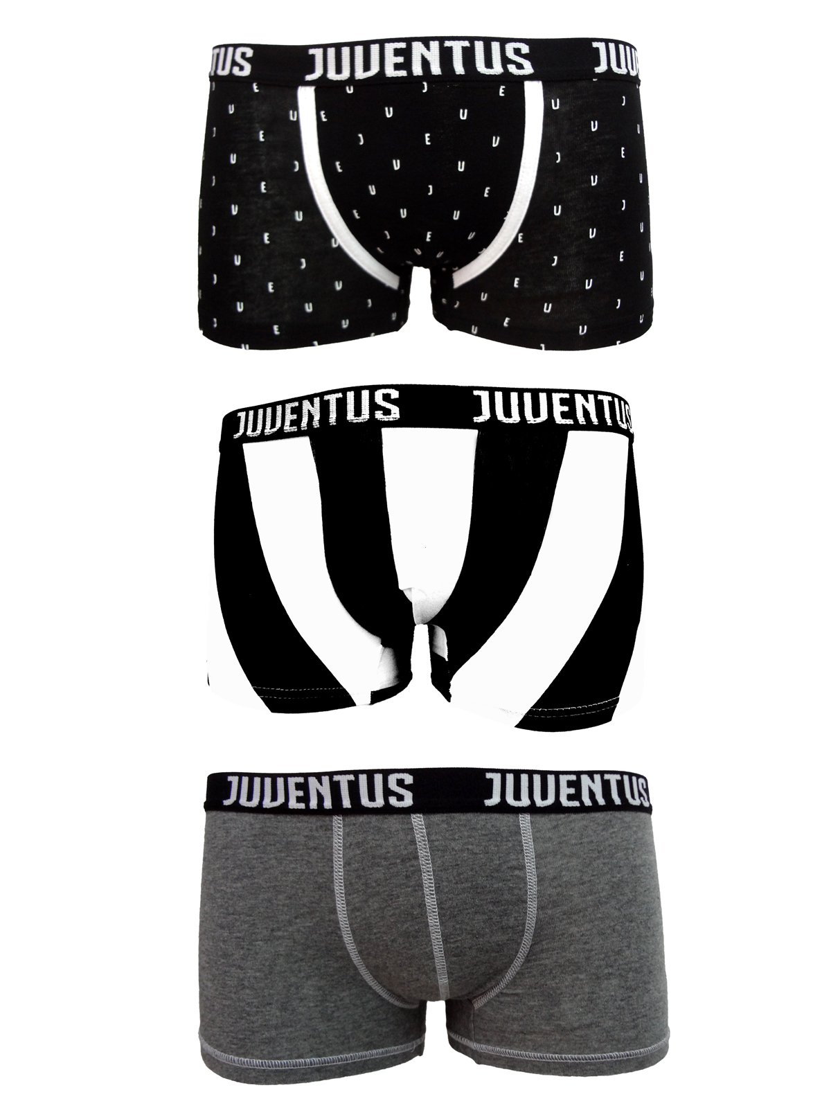 Juventus 6 Boxer Ragazzo Cotone Elasticizzato Prodotto Ufficiale Juve Art. JU12050 Assortito (10 Anni)