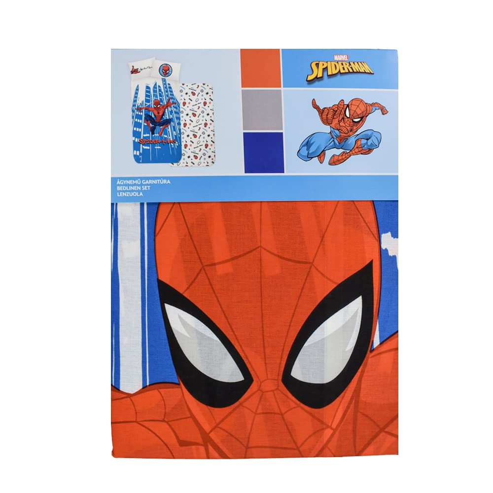 ORIGINAL INTIMO Set Lenzuola Personaggi Disney Home (Singolo, Spiderman2)