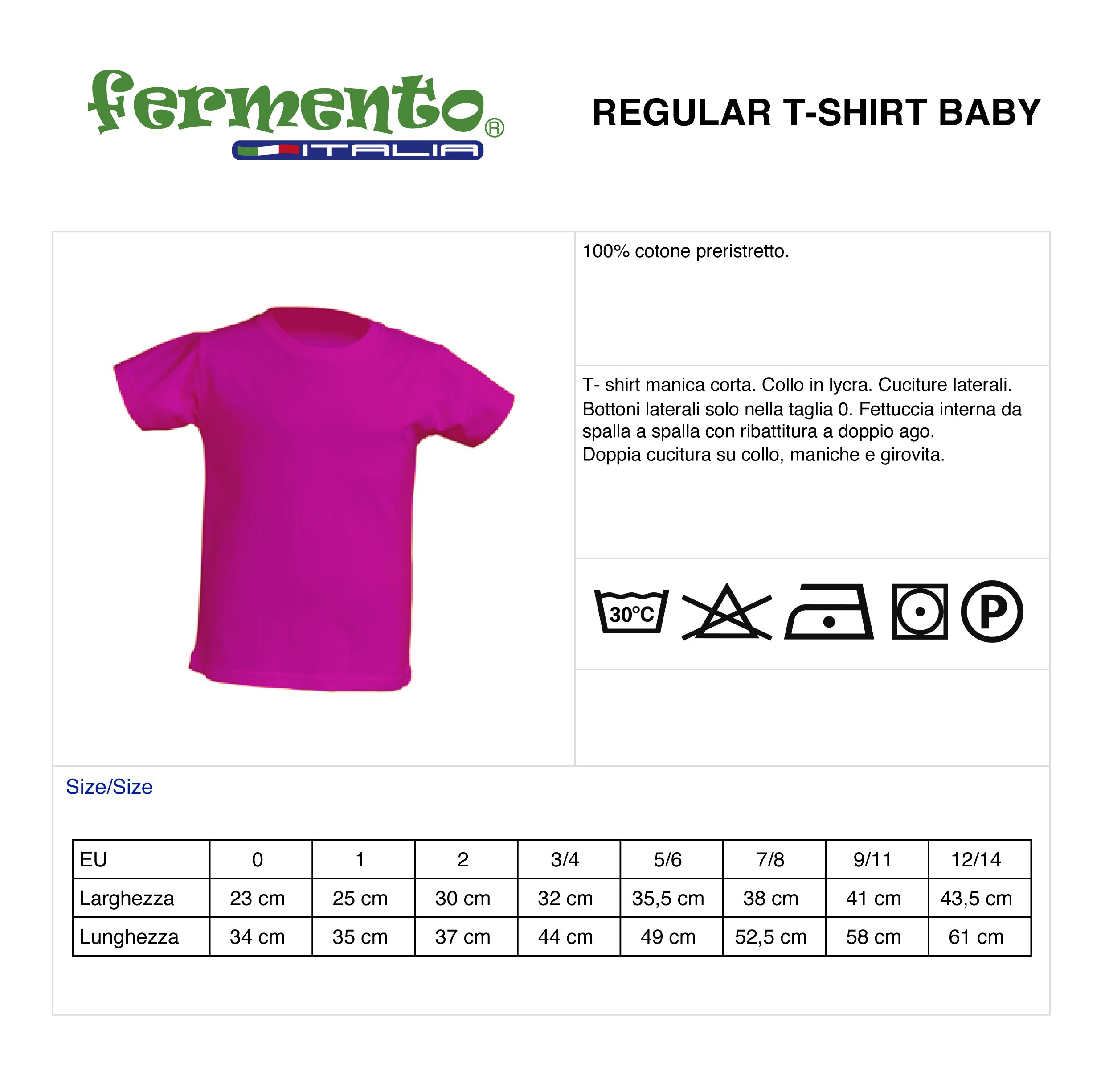 Maglietta T-Shirt Bimbo Bimba - 100% Cotone - 150 Grammi - JHK MOD. TSRB TSRK 150 (7-8 Anni, Fuxia)