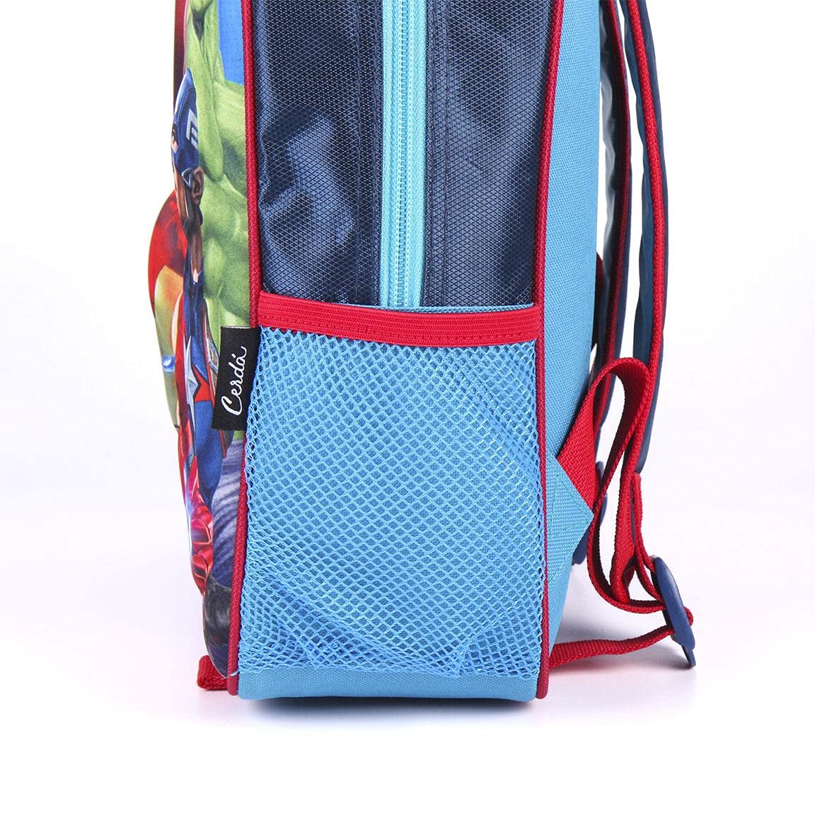 CERDÁ LIFE\'S LITTLE MOMENTS Mochila 3D Infantil The Avengers de Bosillo Unico-Licencia Oficial Marvel, Unisex Niños, Rojo, Tagli
