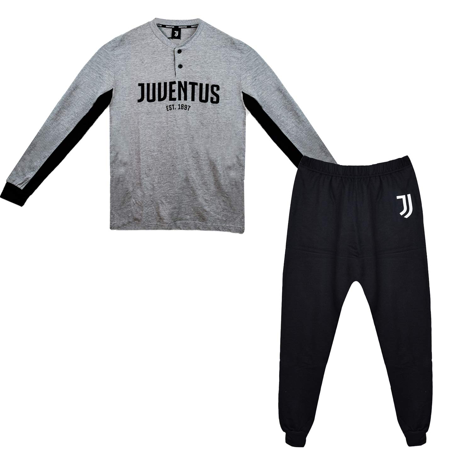 SICEM INTERNATIONAL SRL Juventus FC Ufficiale Pigiama Ragazzo Modello Serafino (as6, Age, 12_Years, 14_Years, Regular, Standard,