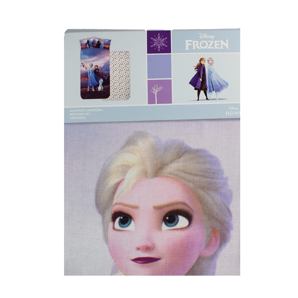 ORIGINAL INTIMO Set Lenzuola Personaggi Disney Home (Singolo, Frozen2)
