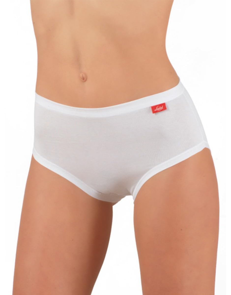 Liabel 6 Slip Donna Midi in Cotone bielastico Art. L1700 (7/XXL, Bianco)