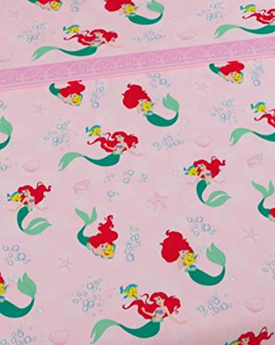 KISENE\' Disney Completo per Letto Singolo in Puro Cotone. Disegno Ariel. Made in Europe. Codice Prodotto: 36239