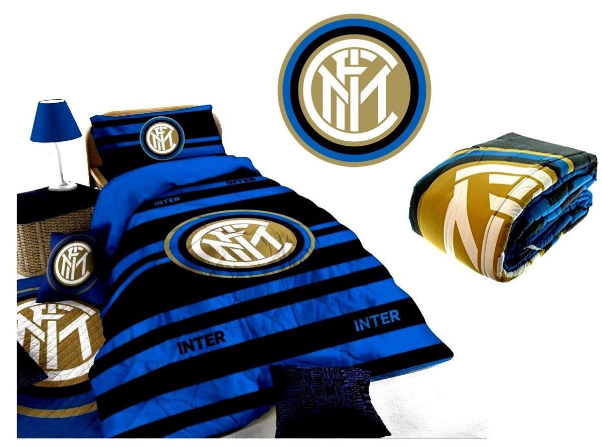 MENITASHOP TRAPUNTINO Singolo Primaverile Squadre Milan Inter COPRILETTO Prodotto Originale (Inter)