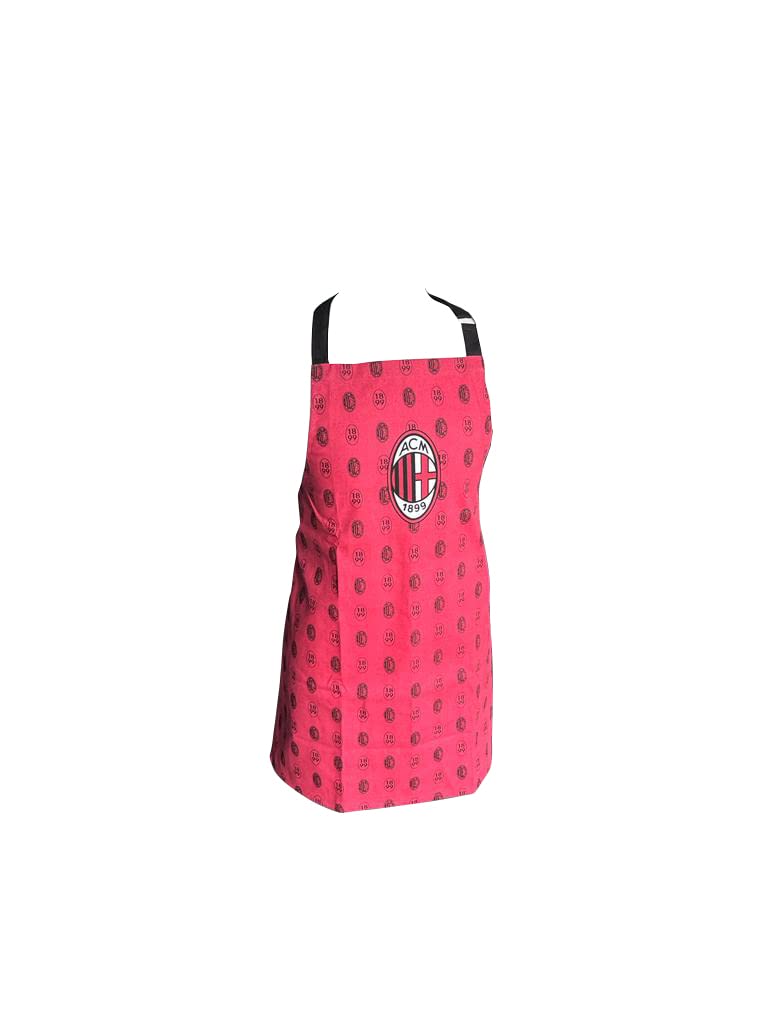 AC Milan | Grembiule Con Pettorina | Unisex | Prodotto Ufficiale, Rosso/Nero, Taglia unica, 5210 100 M001