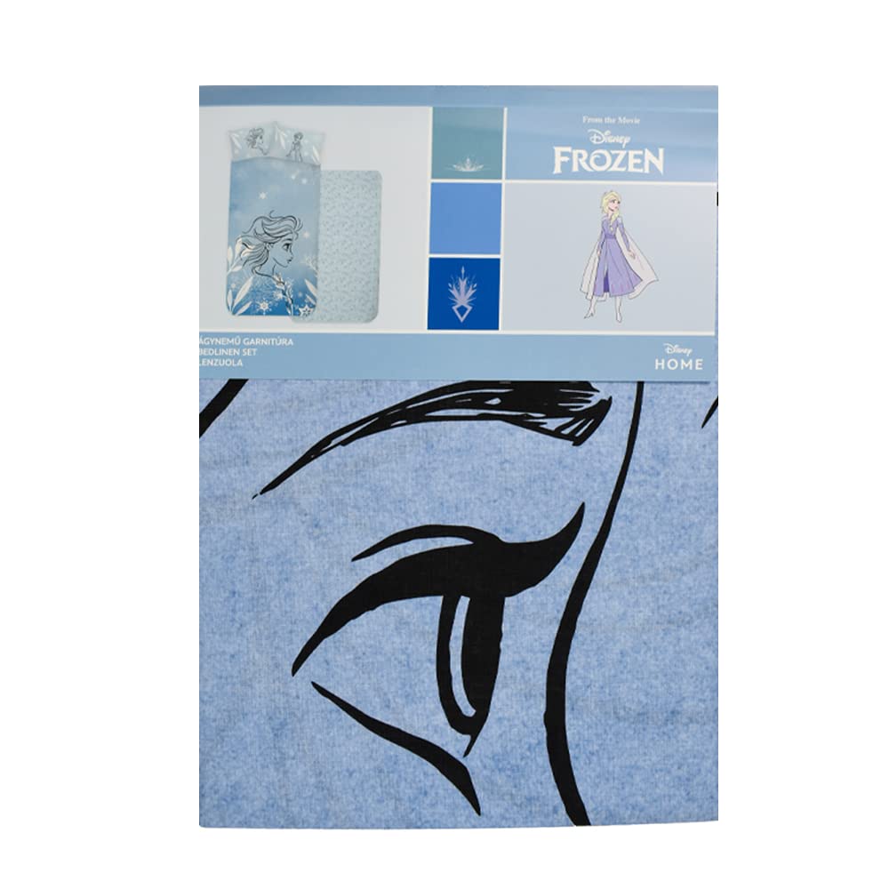 ORIGINAL INTIMO Set Lenzuola Personaggi Disney Home (Singolo, Frozen1)