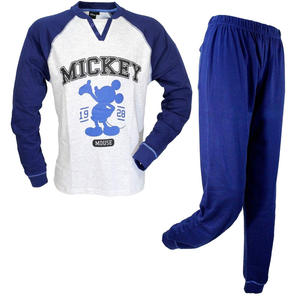 Pigiama Homewear Disney Mickey Prodotto Ufficiale Cotone Interlock Art.14100
