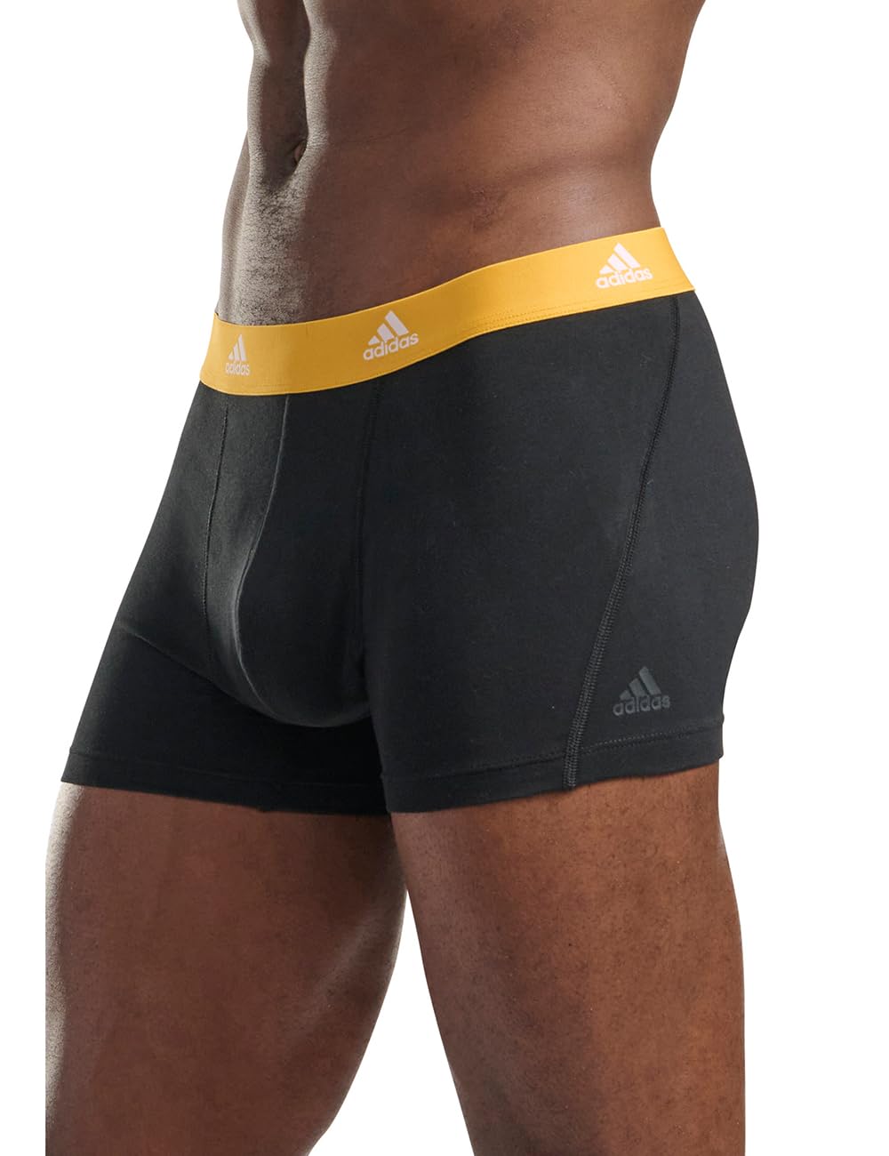 adidas Active Flex Cotton Trunk (3 PK) Intimo, Schwarz, M Uomo