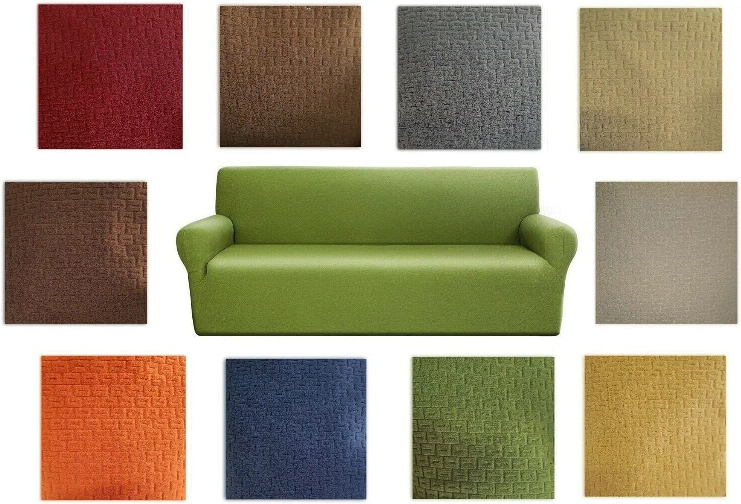 IRGE COPRIDIVANO SINFONIA 2 POSTI VARI COLORI 100% MADE IN ITALY (BLU)