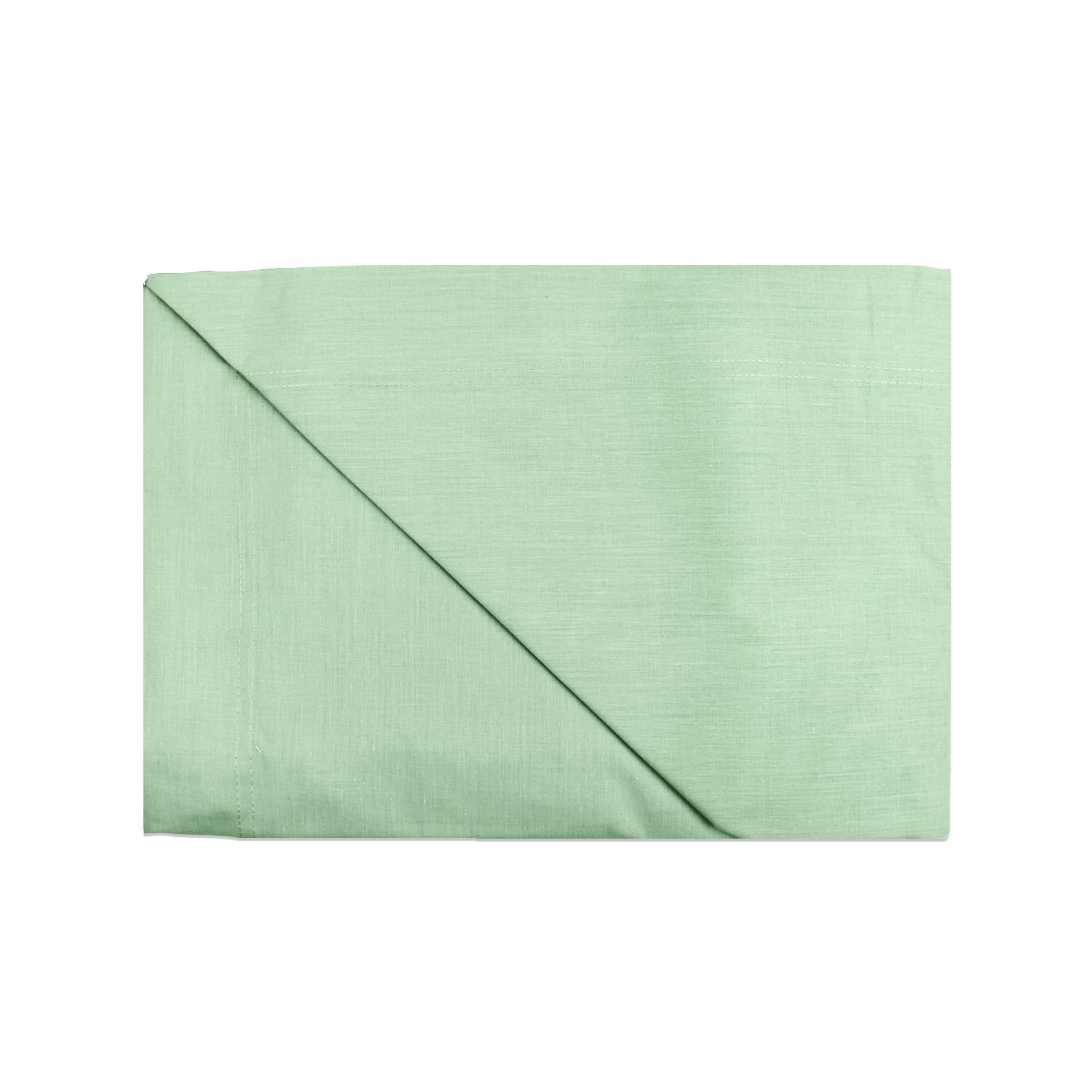 Set lenzuola singolo tinta unita 100% cotone (Verde, Singolo)