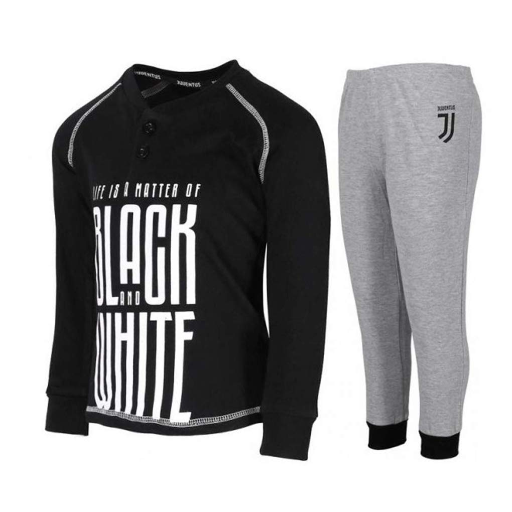 juve pigiama bambino lungo in caldo cotone JUVENTUS prodotto ufficiale art. JU16048 (3 anni, grigio)