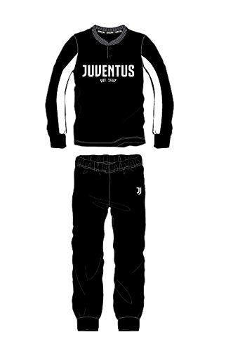 Juventus Pigiama Homewear Uomo Prodotto Ufficiale Cotone Leggero Pigiama Serafino Manica Lunga e Pantalone Lungo in Diversi Colo