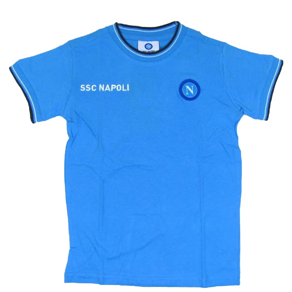 ORIGINAL INTIMO T-Shirt SSC Napoli Prodotto Ufficiale Bambino 100% Cotone N9047 (18mesi, Denim)
