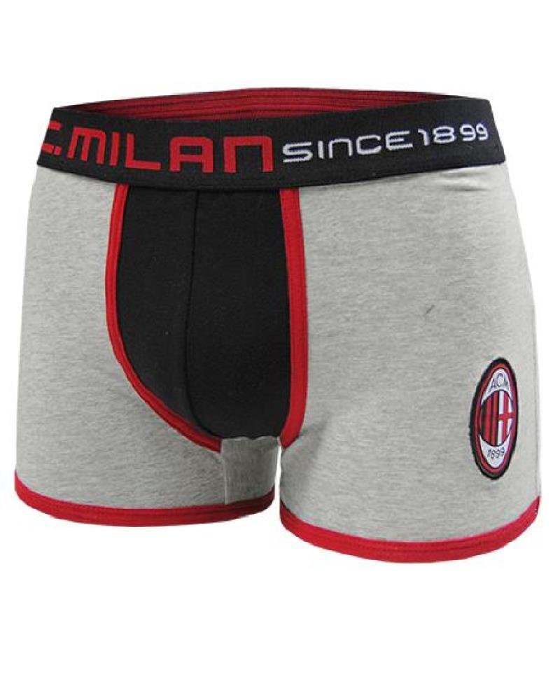 Mutande Boxer Ragazzo AC Milan Abbigliamento Intimo Calcio *20984-12 Anni-Grigio