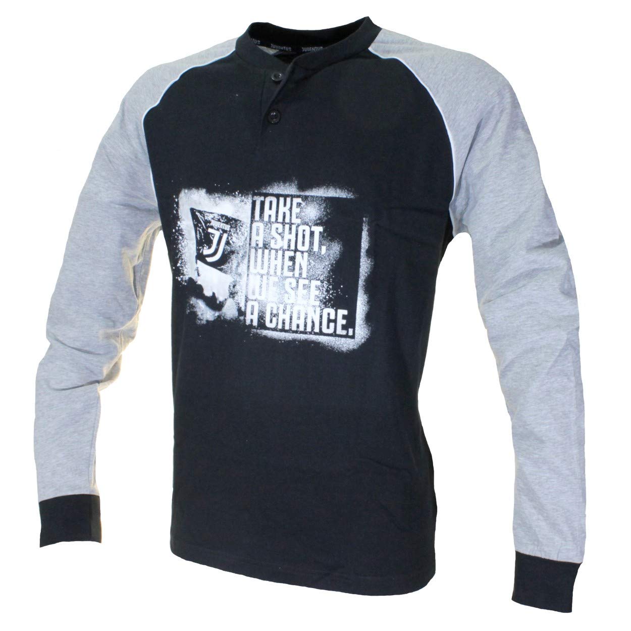Pigiama Uomo Lungo in Cotone JFC Prodotto Ufficiale JU14090 Grigio (L)