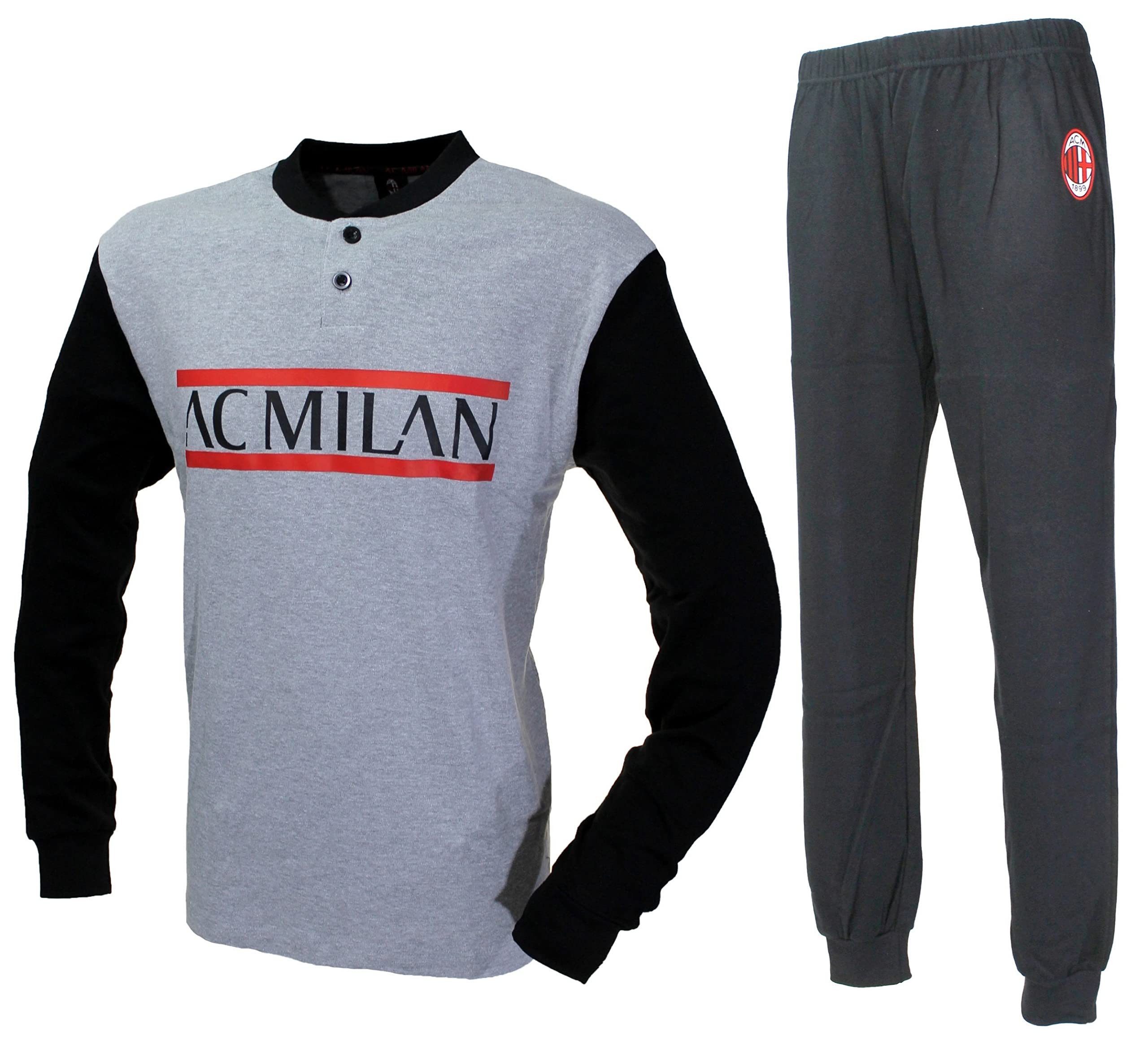 Sicem international srl Milan Pigiama Ragazzo Invernale Associazione Calcio Milan Grigio 15130