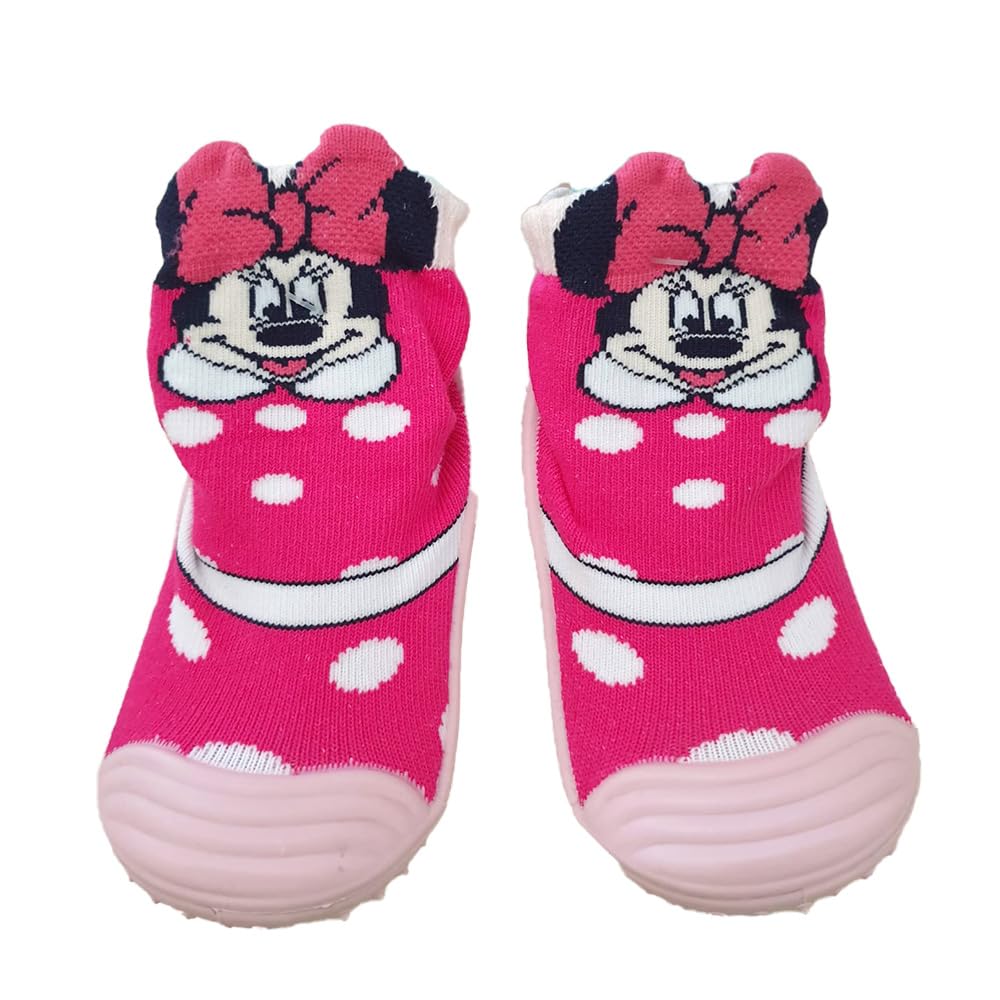 Disney Baby Minnie topolina salterini con Gomma Scarpine in Due Colori Varie Taglie (Rosa, 30-36)