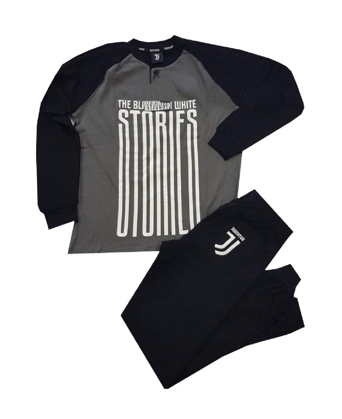 menitashop Tuta Pigiama Felpa Juve in Caldo Cotone Bambino Ragazzo Prodotto Ufficiale (B2JU15086 Antracite, 10 Anni)