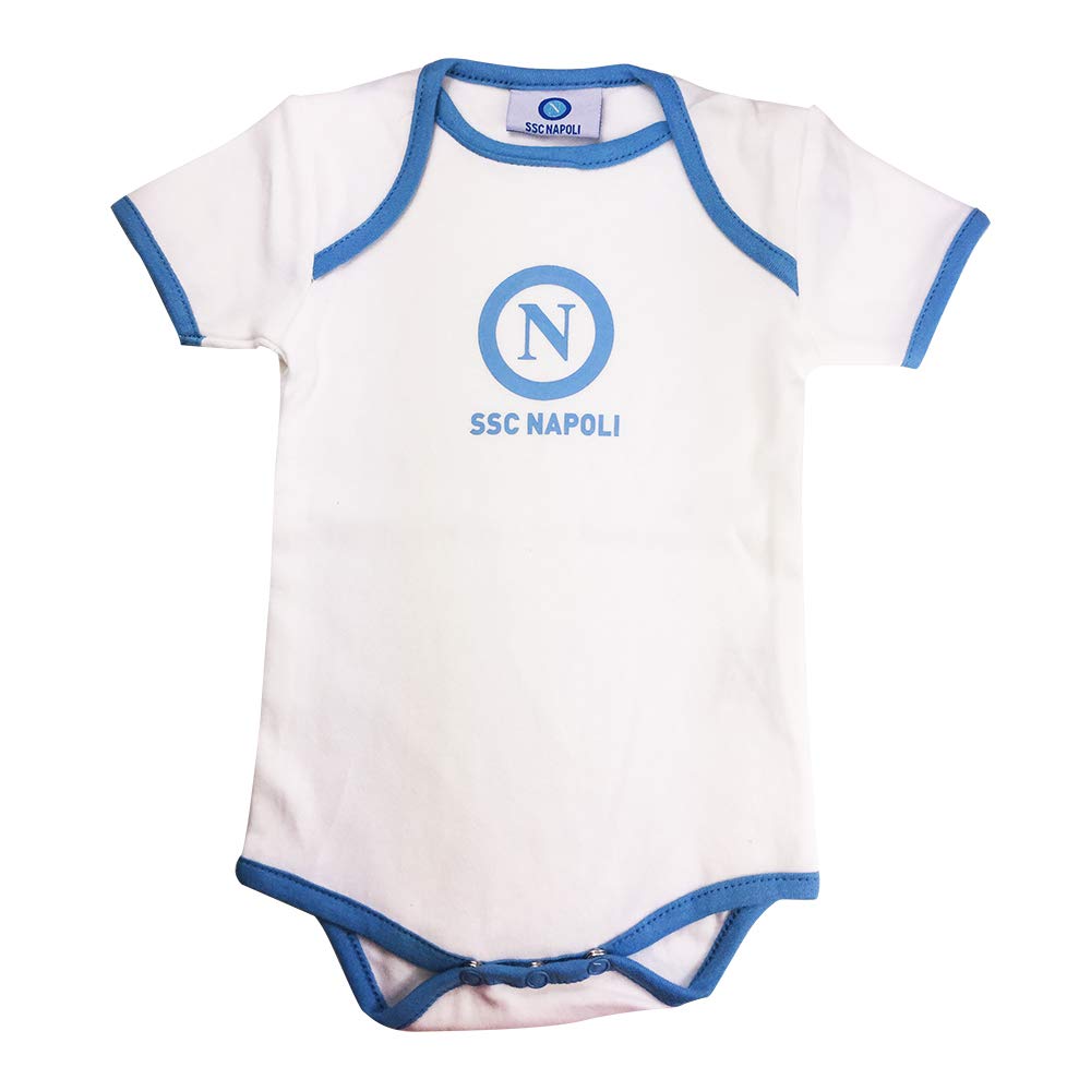 2 BODY NEONATO SSC NAPOLI (*12 MESI, BIANCO*)