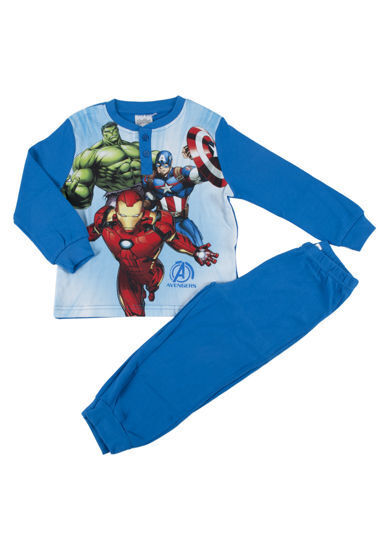 MARVEL AVENGERS PIGIAMA CALDO COTONE BIMBO 100% COTONE