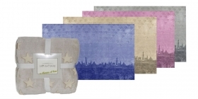 milk and honey Plaid Fluorescente Skyline flanella Mis. 130X