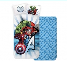 Completo lenzuola Avengers Marvel per letto Singolo 100