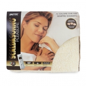 Imetec 6406 Scaldasonno, Peluche, Crema, Matrimoniale, 150x1