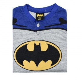 Sabor Batman Pigiama Lungo Bambino | Jersey di Cotone | Blu 