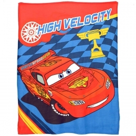 Coperta plaid Disney Cars in soffice pile dis High Velocity 