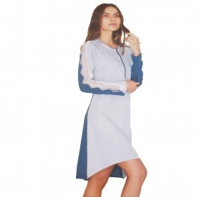 LINCLALOR Camicia da notte Donna pizzo e ricami ALINCL71043 