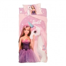 completo letto singolo BARBIE lenzuola singolo puro cotone a