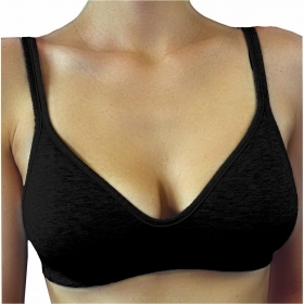 GIOS Reggiseno Cotone Aroma (4, Nero)