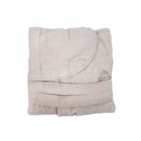Kappa Accappatoio con Cappuccio Unisex in 100% Cotone d